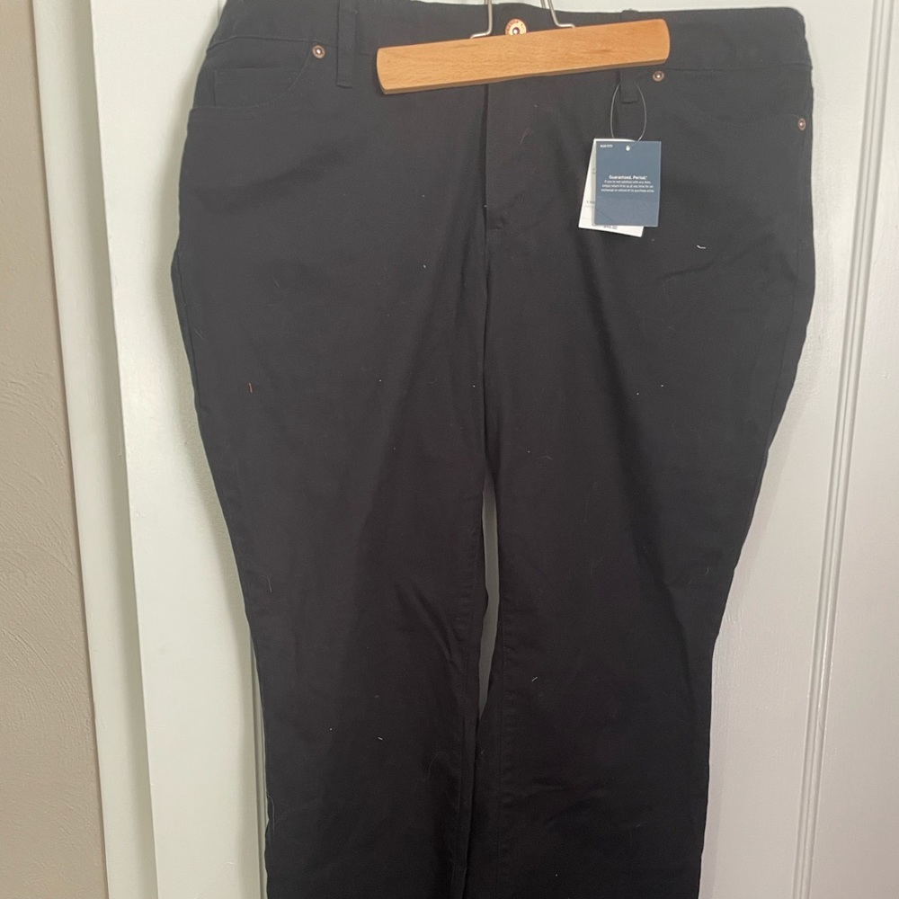 Lands End black jeans- boot or flare cut